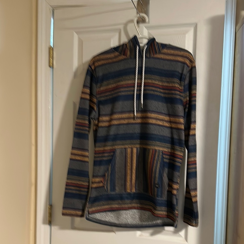Striped Multicolor Men's Hooded Sweater